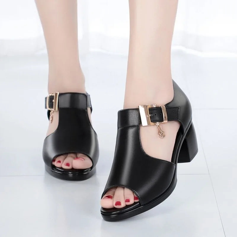 Mira - Elegant Open-Toe Heel