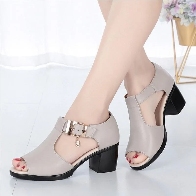 Mira - Elegant Open-Toe Heel