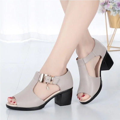 Mira - Elegant Open-Toe Heel