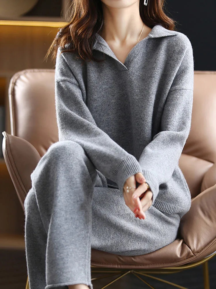 Christina | Polo Knit Set