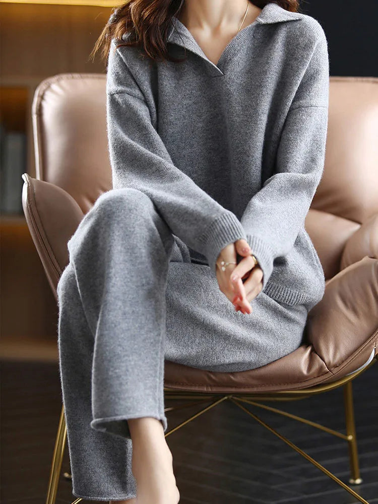 Christina | Polo Knit Set