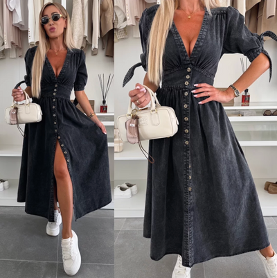 Louise - Luminescent Denim Dress