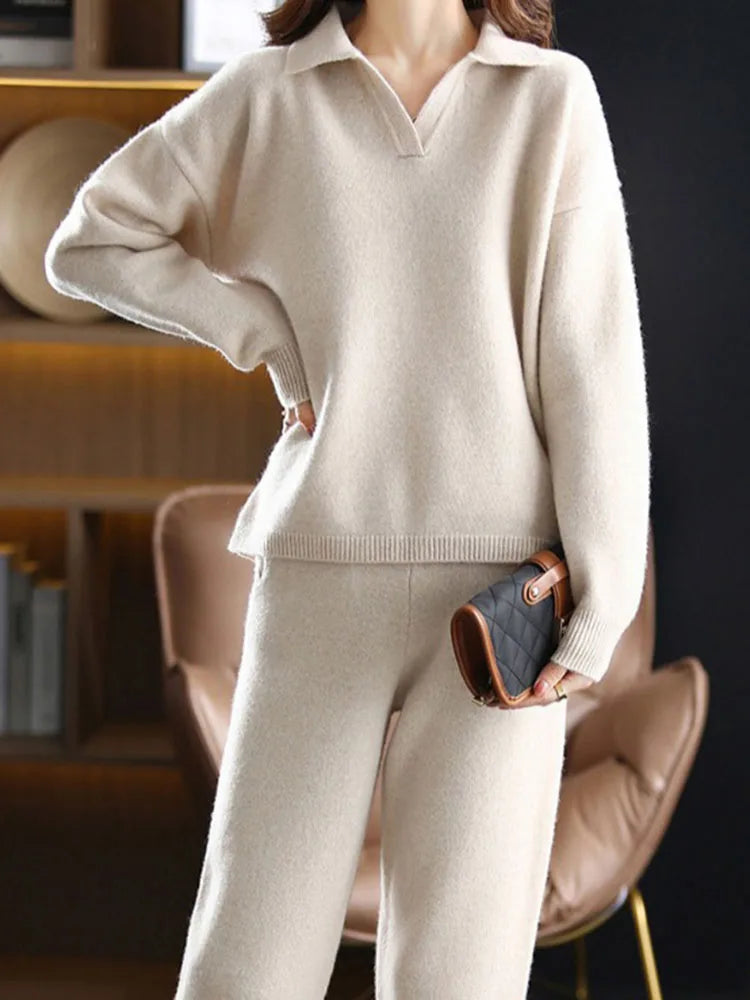 Christina | Polo Knit Set