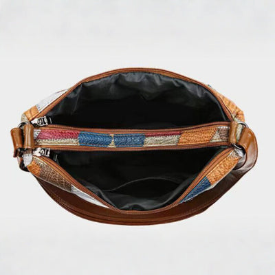Mackenzie - Leather Handbag in Mosaic Style