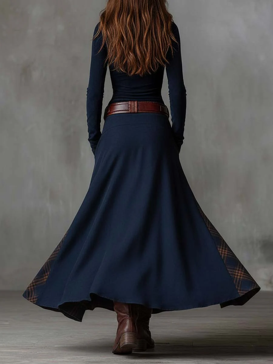 Indy | Suede Dress with Belt Detail