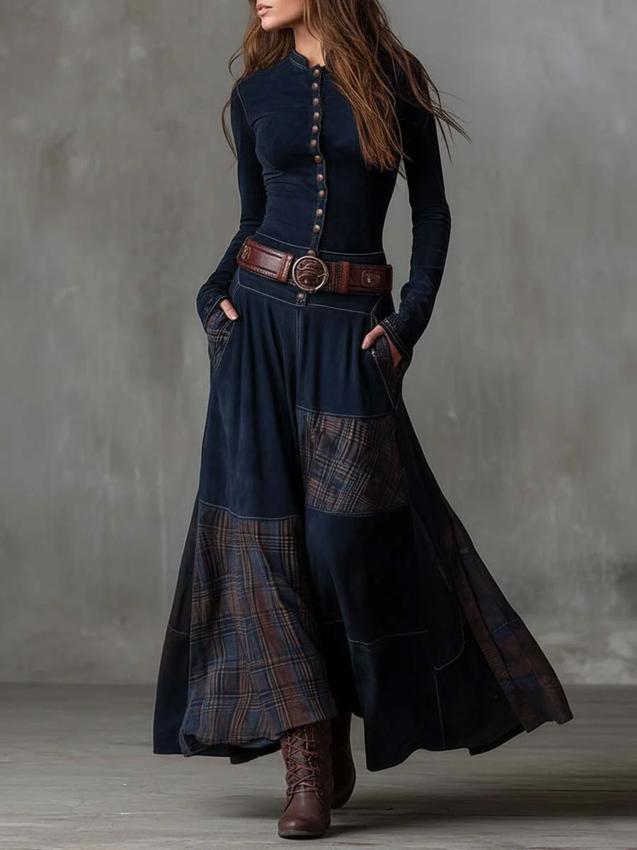 Indy | Suede Dress with Belt Detail