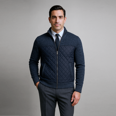 Junior Knit Panel Jacket