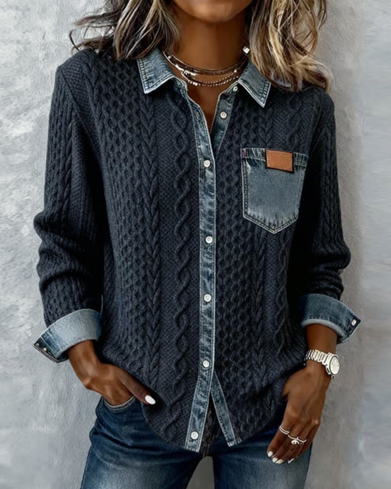 Sky Stylish Casual Sweater Shirt