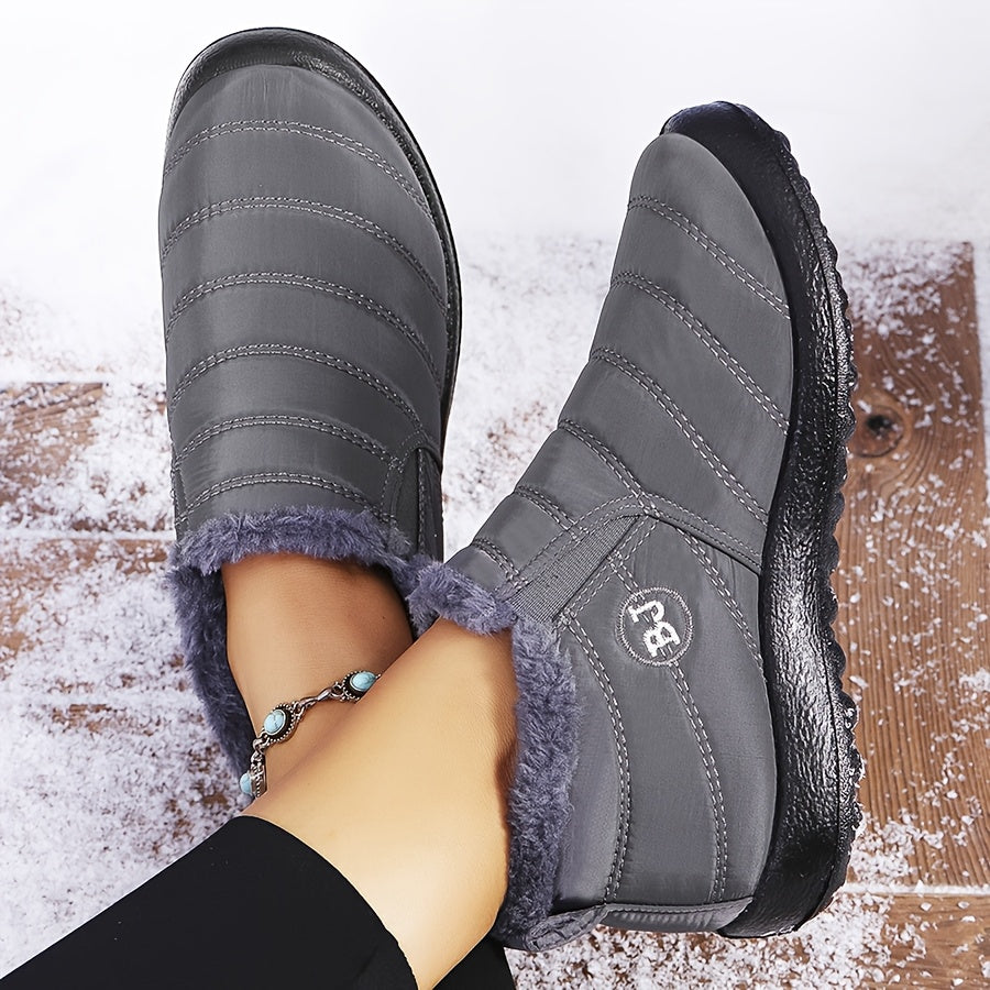 Eloise - Cozy Winter Slip-On Boots