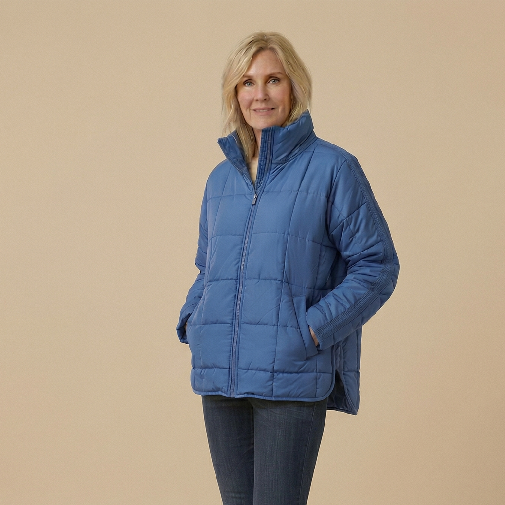Lightweight Compact Zip Puffer Jacket