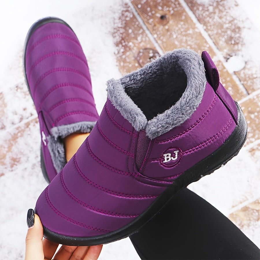 Eloise - Cozy Winter Slip-On Boots