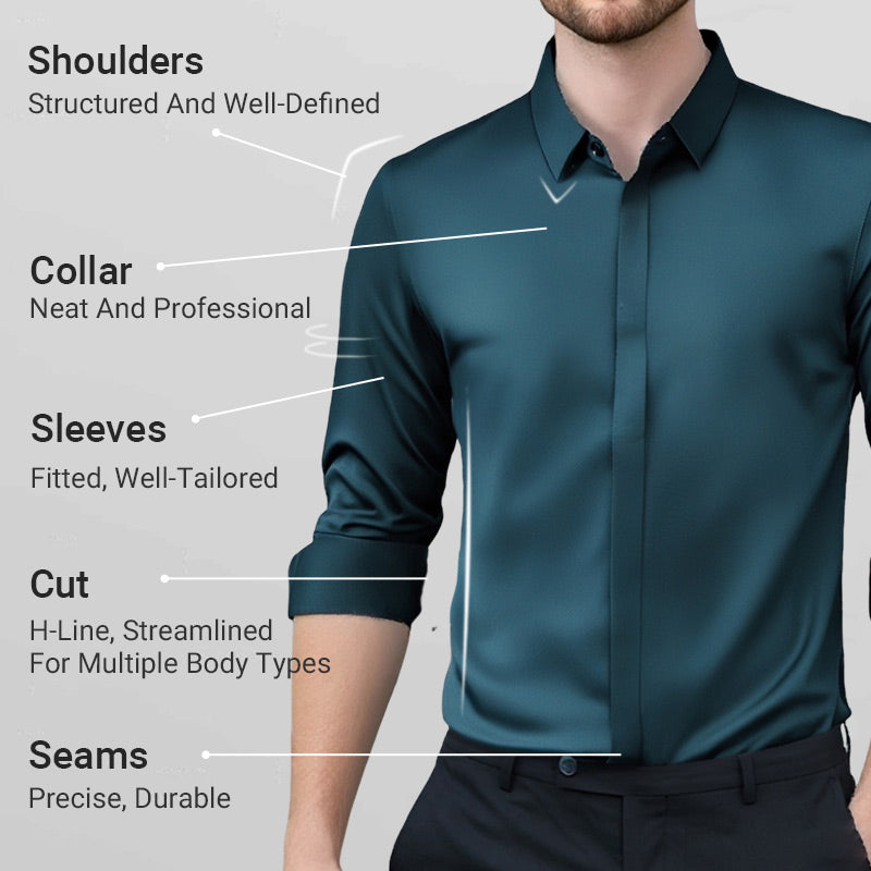 Tim - Wrinkle-Free Button-Down Shirt