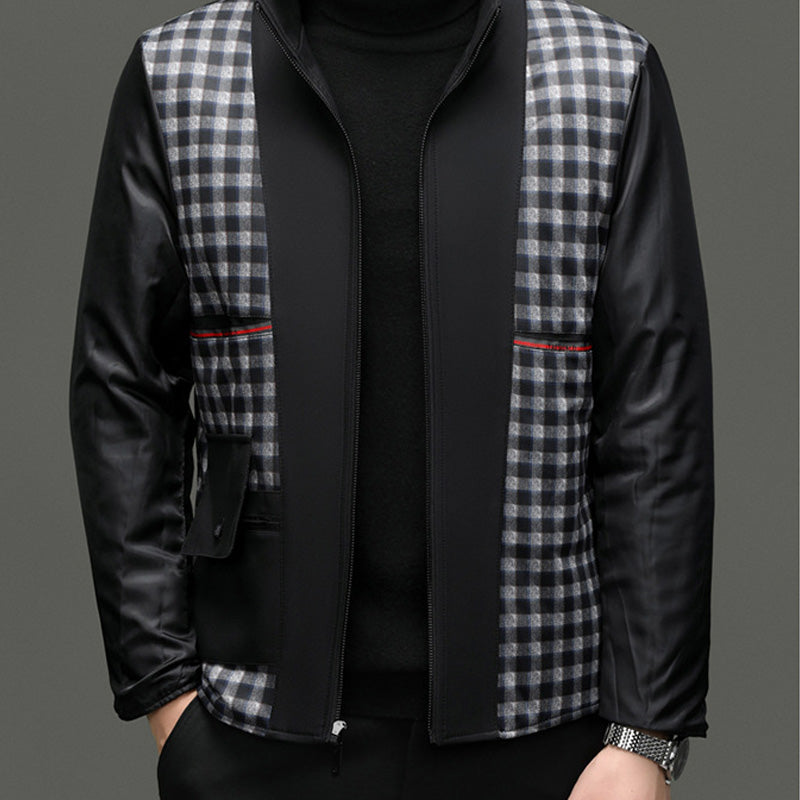 Henry - Men's Medium-Length Trench Coat with Detachable Inner