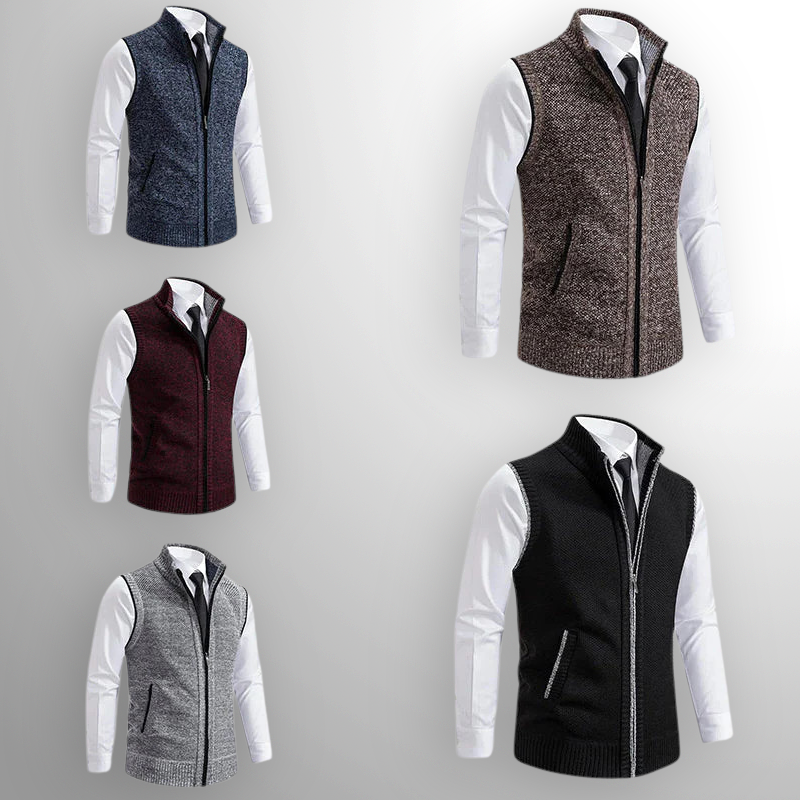 Harry Full-Zip Sweater Vest
